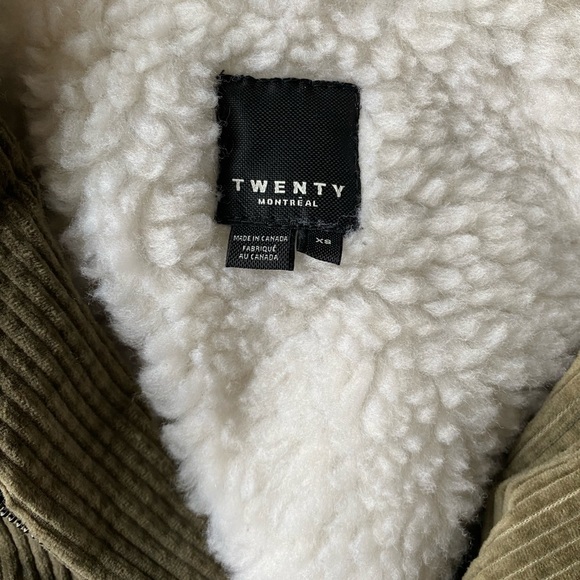 Twenty Montreal Crop Sherpa Hoodie - Picture 4 of 6